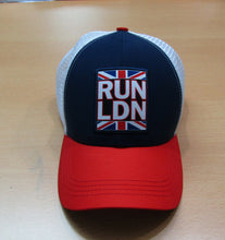Load image into Gallery viewer, London Marathon RUN LDN Technical Trucker Hat
