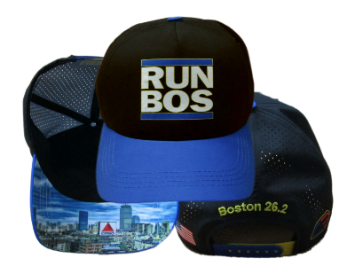 Boston Marathon RUN BOS Trucker Hat