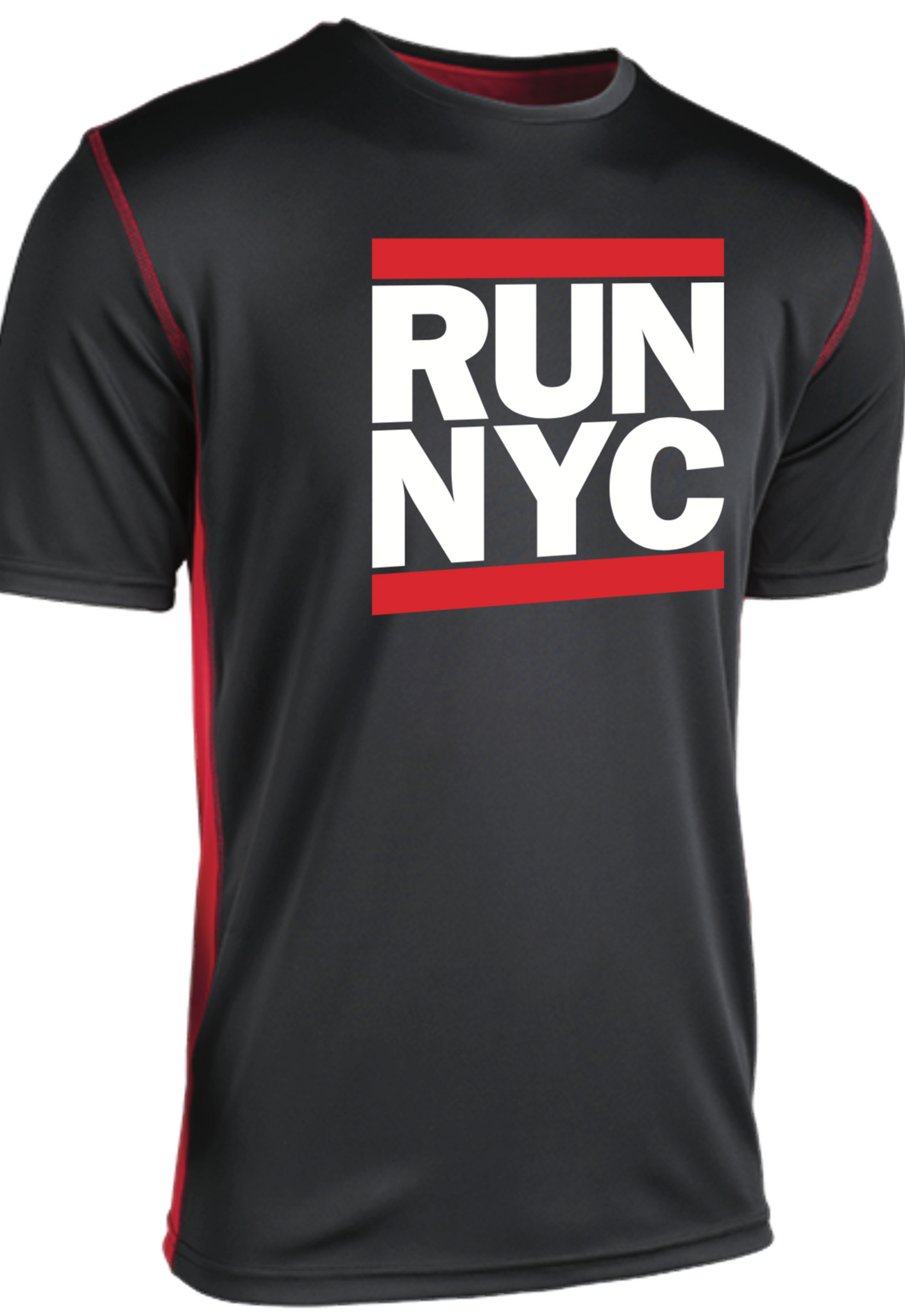 New York City Marathon RUN NYC Dual Color Red/Black Tee