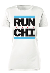 Chicago Marathon RUN CHI White Tech Tee