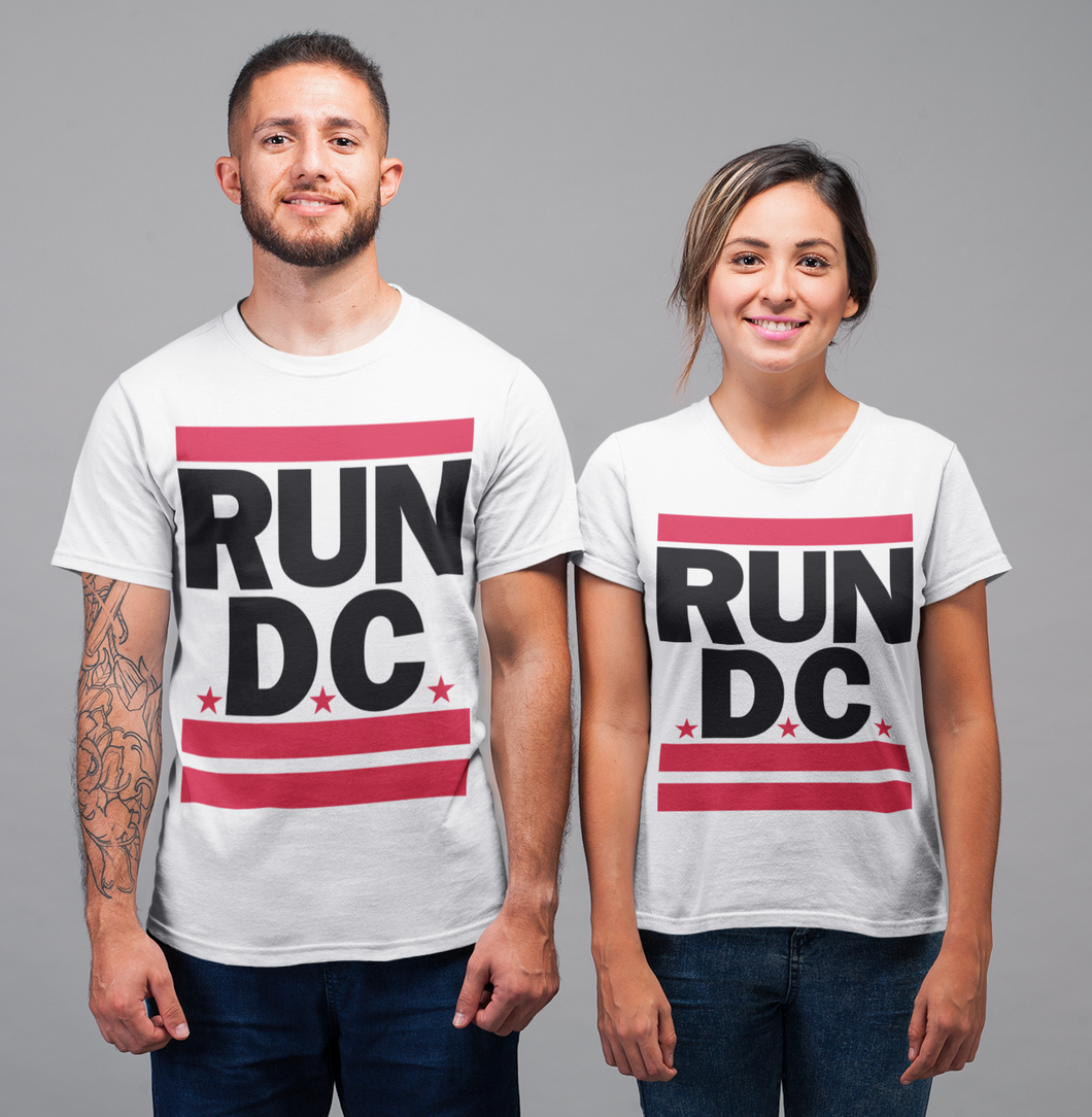 Washington D.C. White RUN:DC Tech T-Shirt